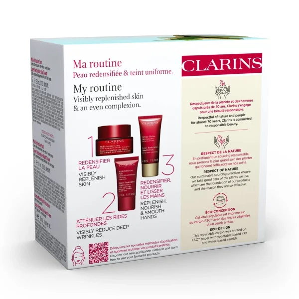 Clarins Mes Essentiels Anti-rides & Densité – Coffret Soin Visage Multi-Intensive meilleure qualité 4