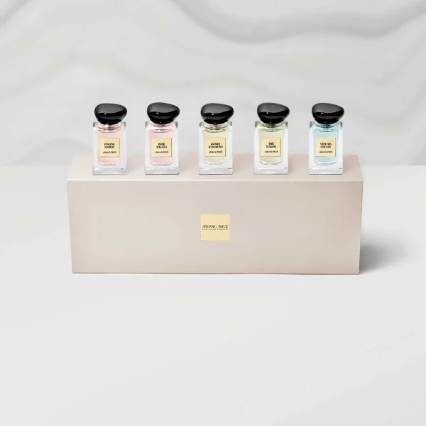 Miniatures Les Eaux Armani/Privé – Coffret Parfum grand choix 4