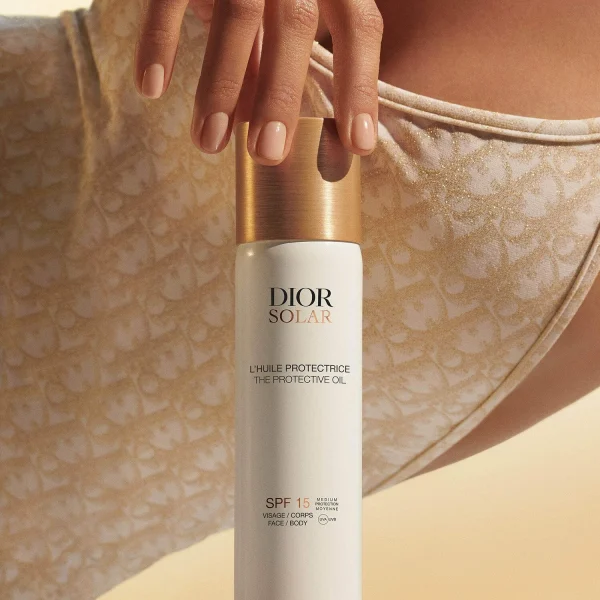 Dior Solar L’Huile Protectrice Visage Et Corps SPF 15 – Huile Solaire En Brume vente chaude 3