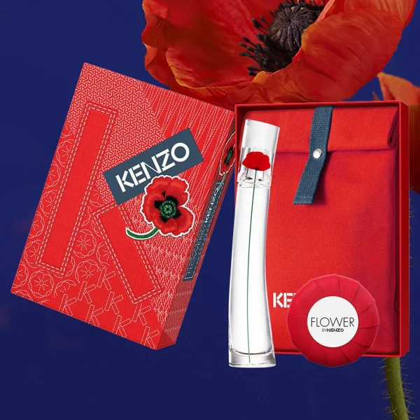 FLOWER BY KENZO – Coffret Eau De Parfum + Savon + Pochette ultratendance 4