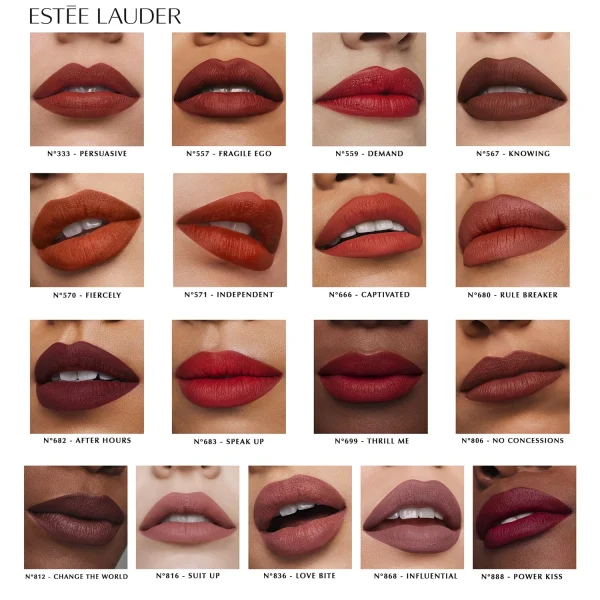 boutique en ligne france Estee Lauder Pure Color – Rouge à Lèvres Mat 4