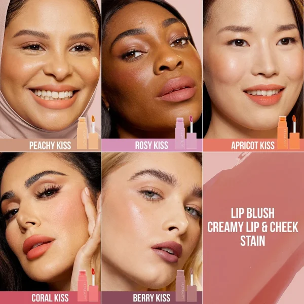 Huda Beauty Lip Blush Creamy Lip & Cheek Stain – Liquide Teinté Pour Lèvres Et Joues vente chaude 4