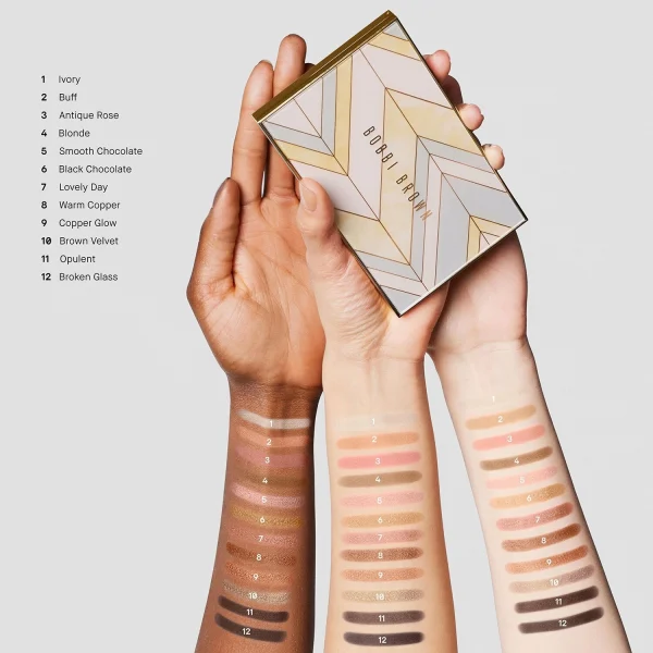 boutique paris Bobbi Brown Luster & Glow Eye Palette Set – Coffret Yeux 4